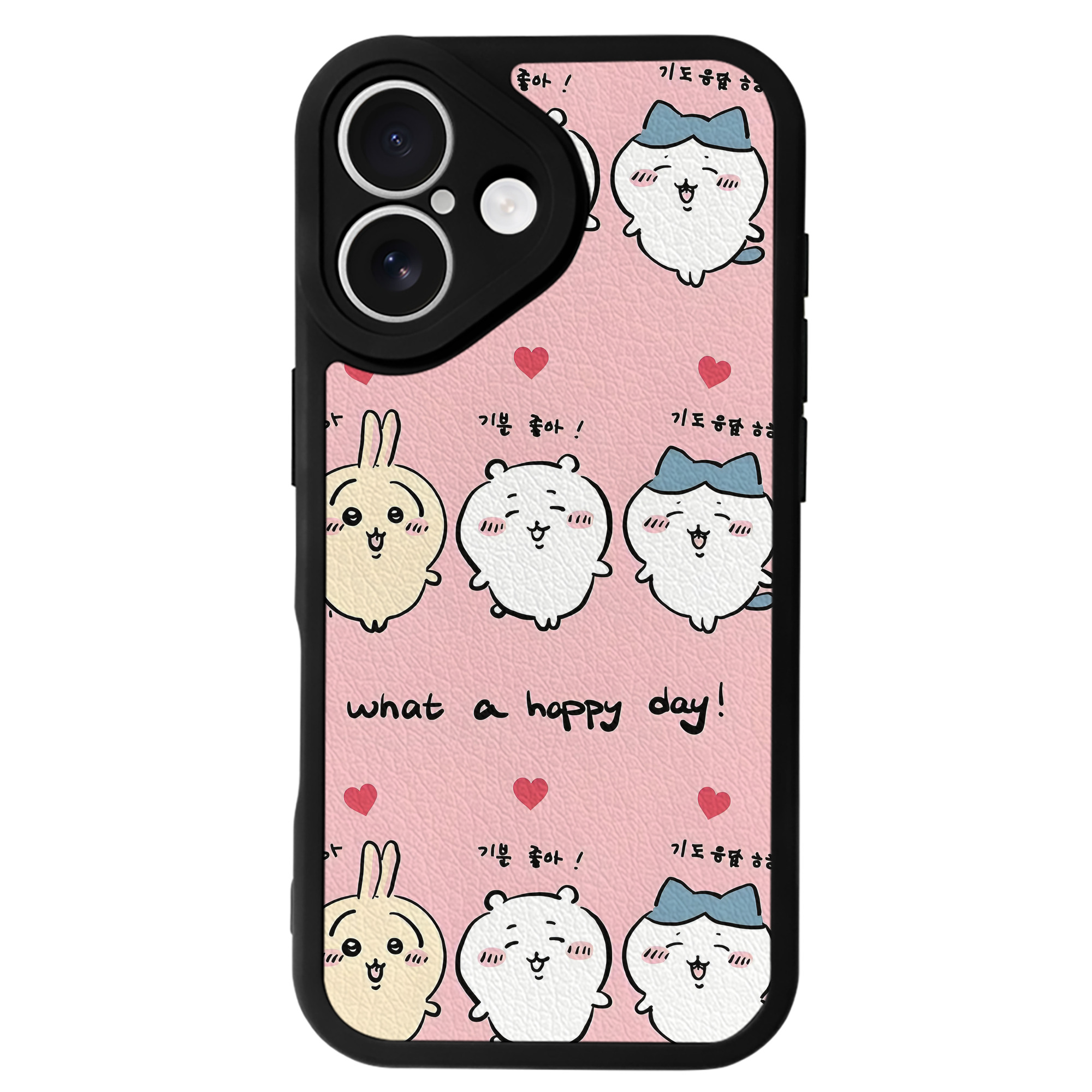 （画像用） ちいかわ Chii-kawa 【iPhone 16シリーズ対応】シリコンスマホケース（レザー調） 材質：シリコン